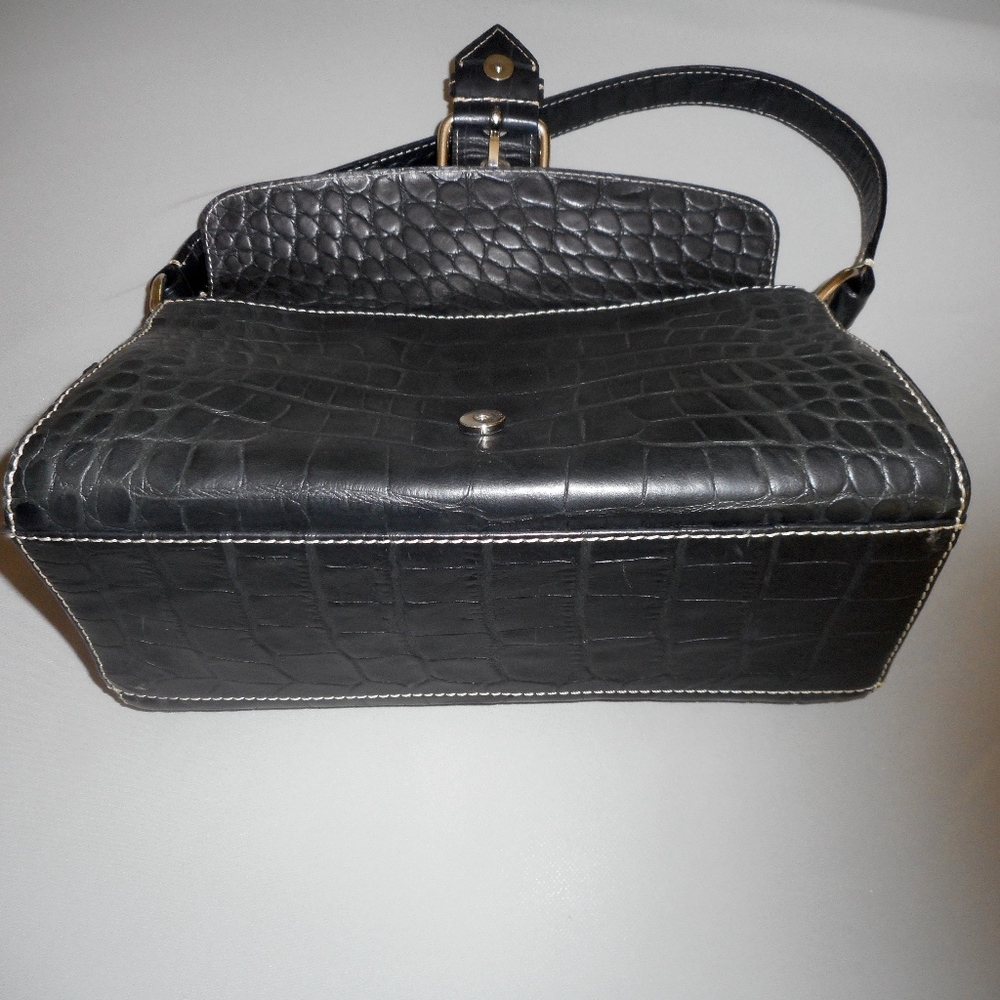 Dooney  Bourke  black leather hobo bag